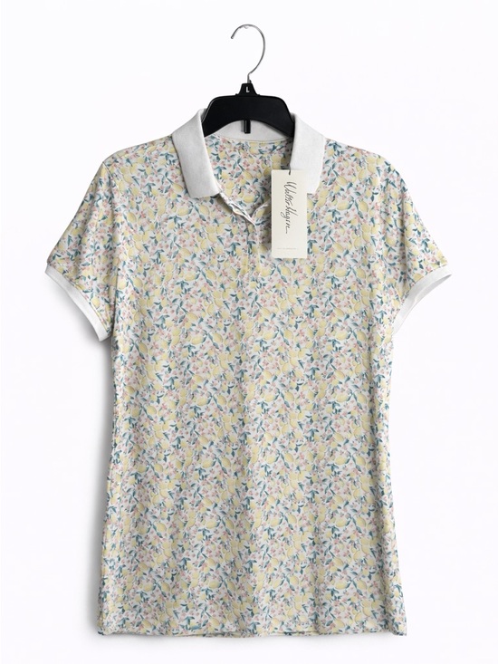 Lady Hagen Tops - Walter Hagen Scallop Hem Golf Polo Women’s Medium UPF 50+ NWT